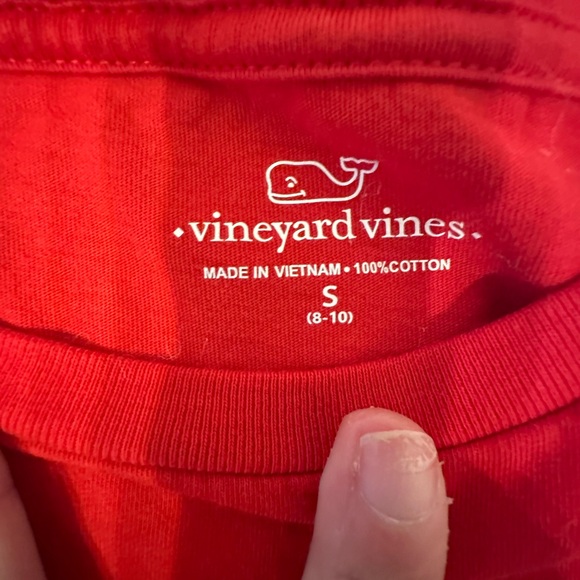 Vineyard Vines Kids Red Long Sleeve Shirt- Like New - Picture 2 of 3
